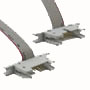 Abbildung: Kabel mit Stiftleiste H3WW (beidseitig) von ASSMANN mit Flansch